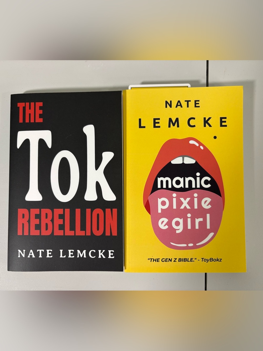 New Manic Pixie Egirl and The TikTok Rebellion signed books by Nate Lemcke